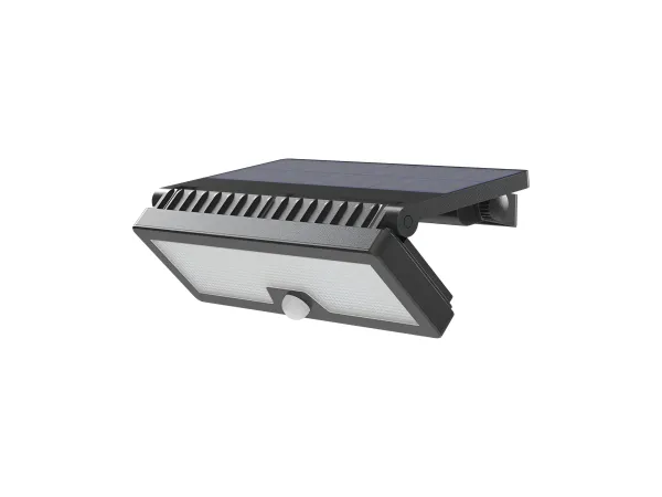 Solarna stenska svetilka SOLARIS W3 10W nastavljiva svetloba CCT črna