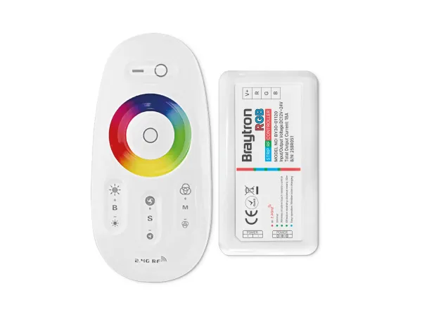 LED kontroler RGB z daljincem 216W 18A 12/24V DC